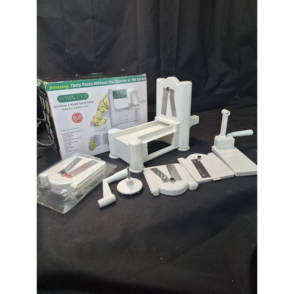 Spiralizer 5-Blade Vegetable Slicer Strongest Heavy Spiral Slicer Never Used..